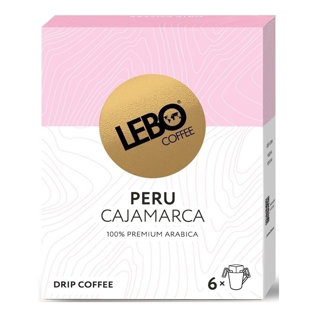 Кофе молотый Lebo Peru Cajamarca в дрип-пакетах 6 шт 479₽