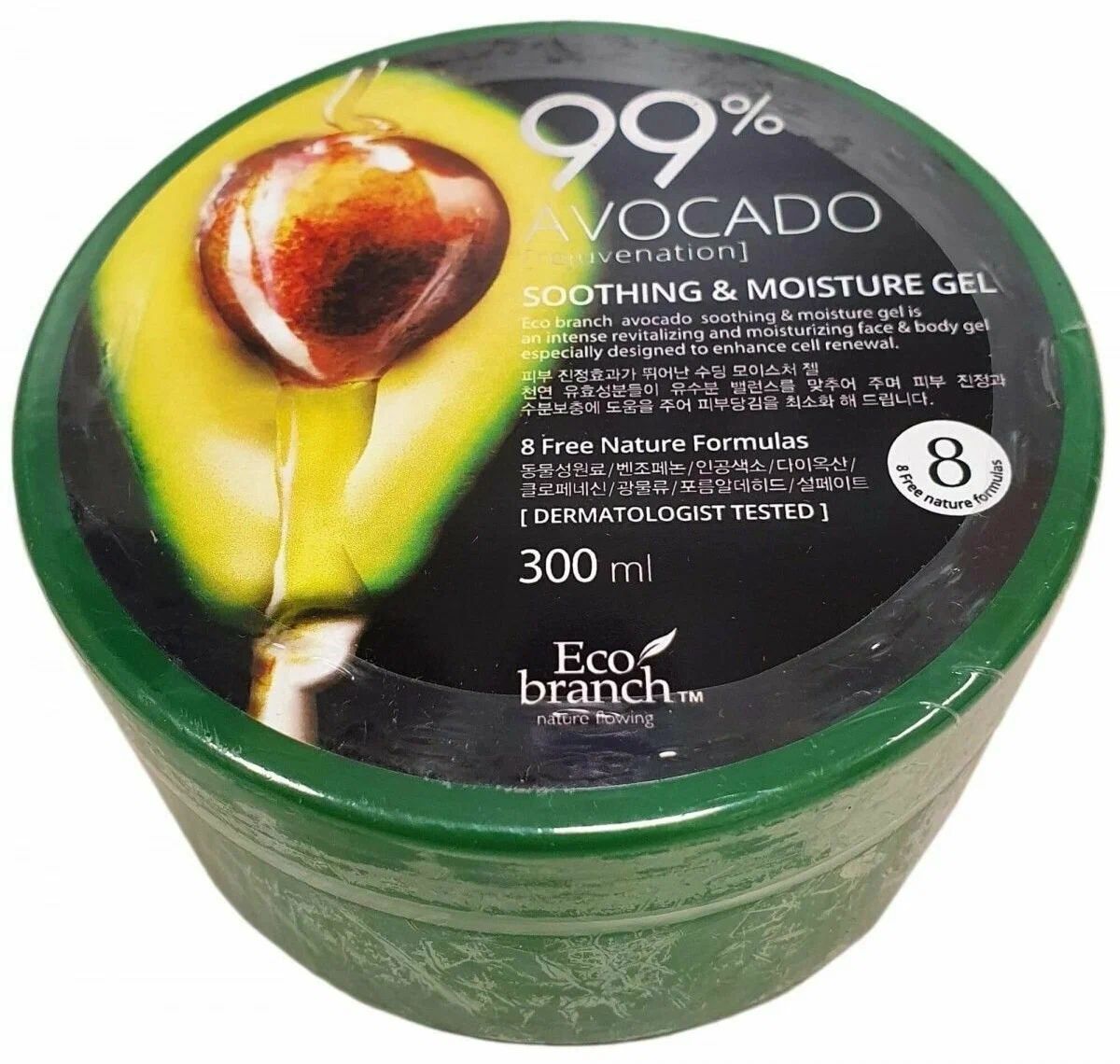 Eco branch гель д/лица и тела успок и увлаж с авокадо 300мл