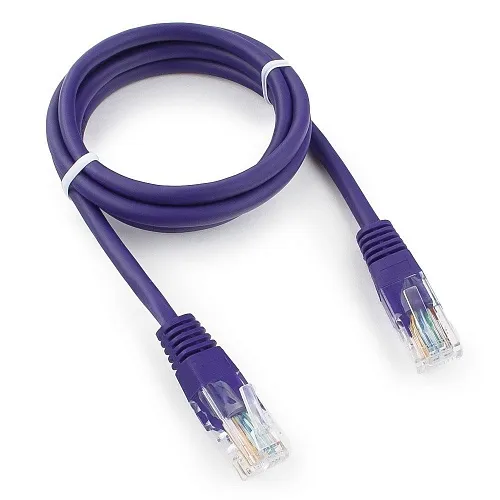 Кабель Cablexpert RJ45-RJ45, M-M 1м Violet (PP12-1M/V) фиолетовый