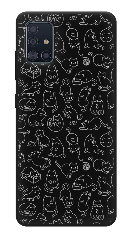 

Чехол Awog на Samsung Galaxy A51 "Шкодливые котики", Разноцветный, 28952-1
