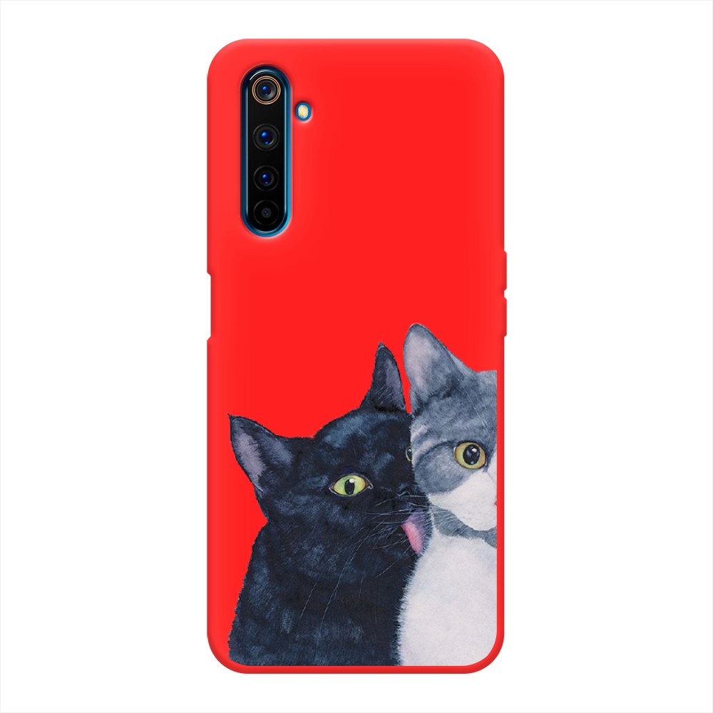 

Чехол Awog на Realme 6 Pro "Кошачья любовь", Разноцветный, 252853-1