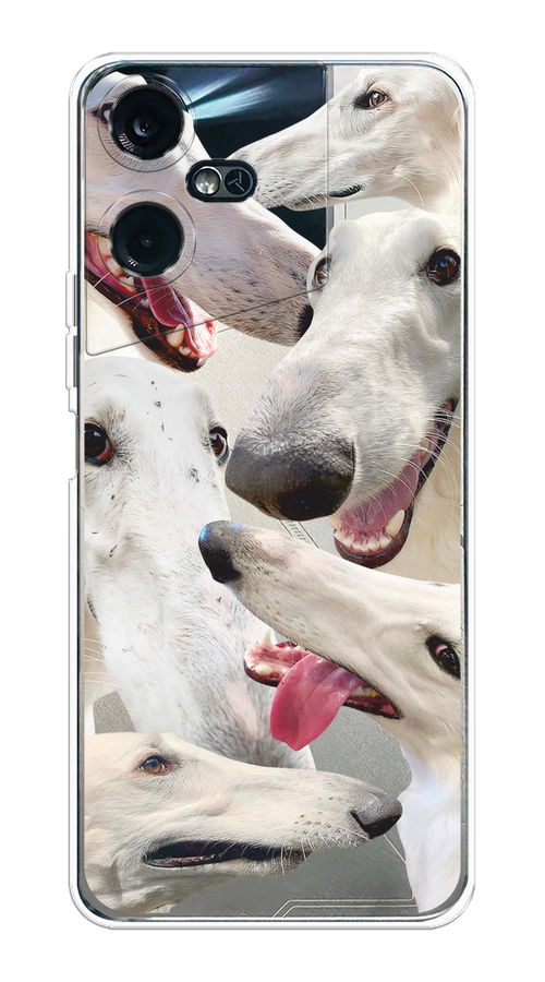 

Чехол на Tecno Pova Neo 3 "Собака с длинным носом", Белый;бежевый;розовый, 304450-1