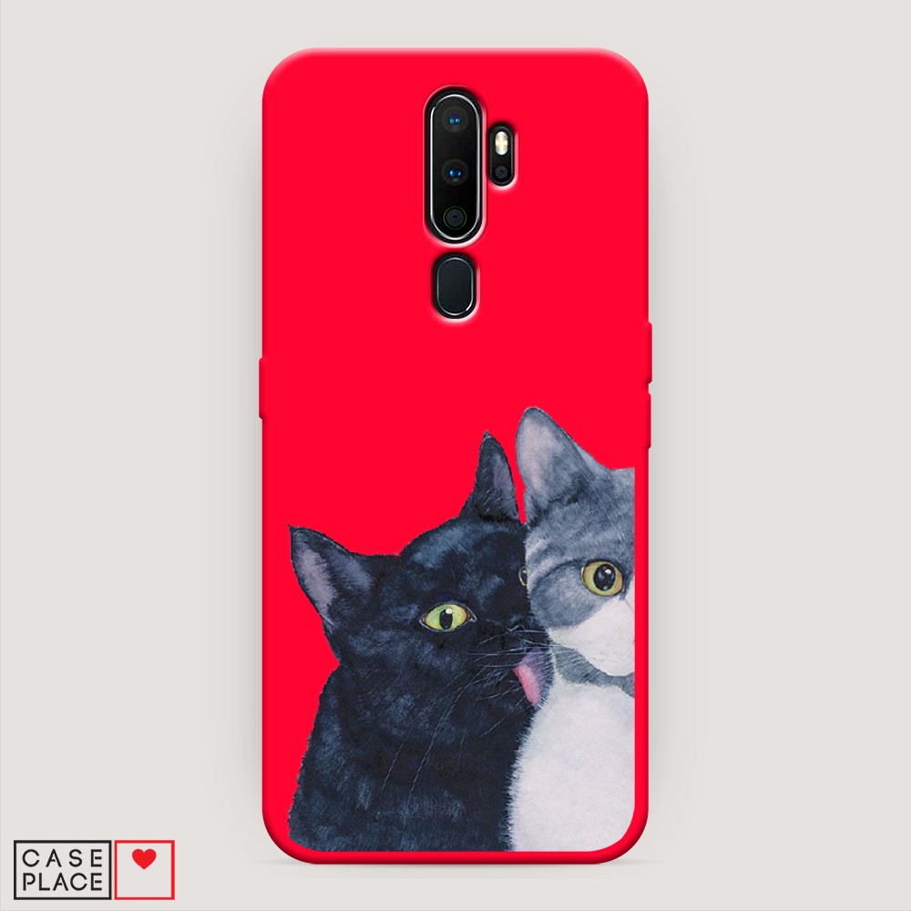 

Чехол Awog на Oppo A5/A9 2020 "Кошачья любовь", Разноцветный, 251953-1