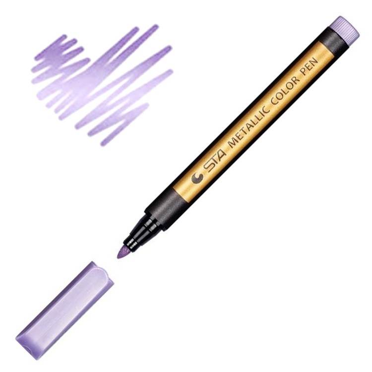 фото Металлизированный маркер для создания эффектов, 1 шт., цвет: фиолетовый (purple) epoxy master