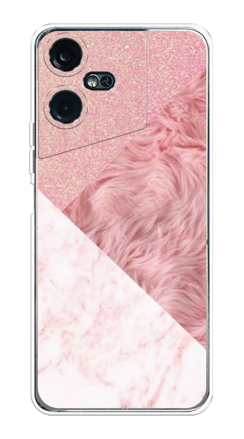 

Чехол на Tecno Pova Neo 3 "Текстурные треугольники", Розовый;белый, 304450-1