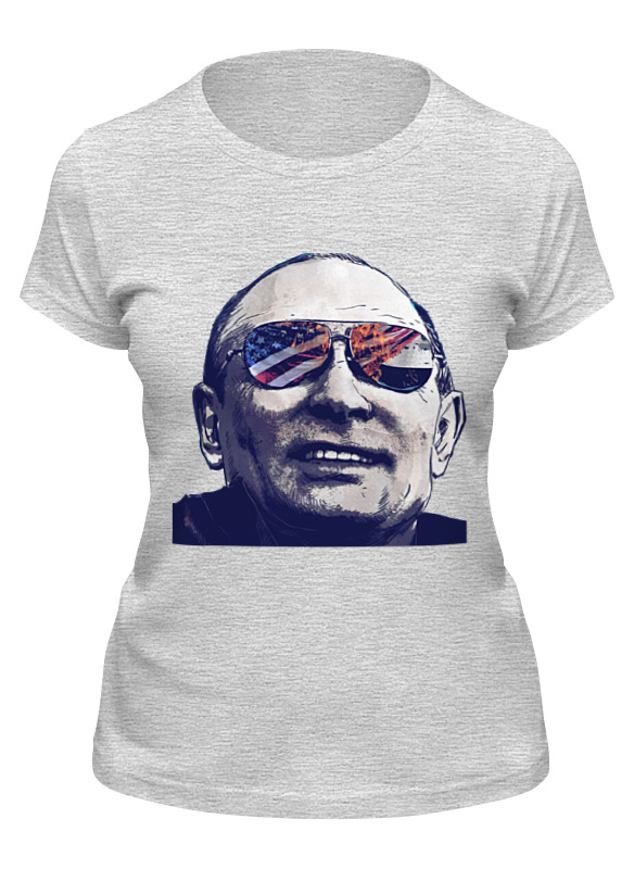 

Футболка женская Printio Putin серая M, Серый, Putin
