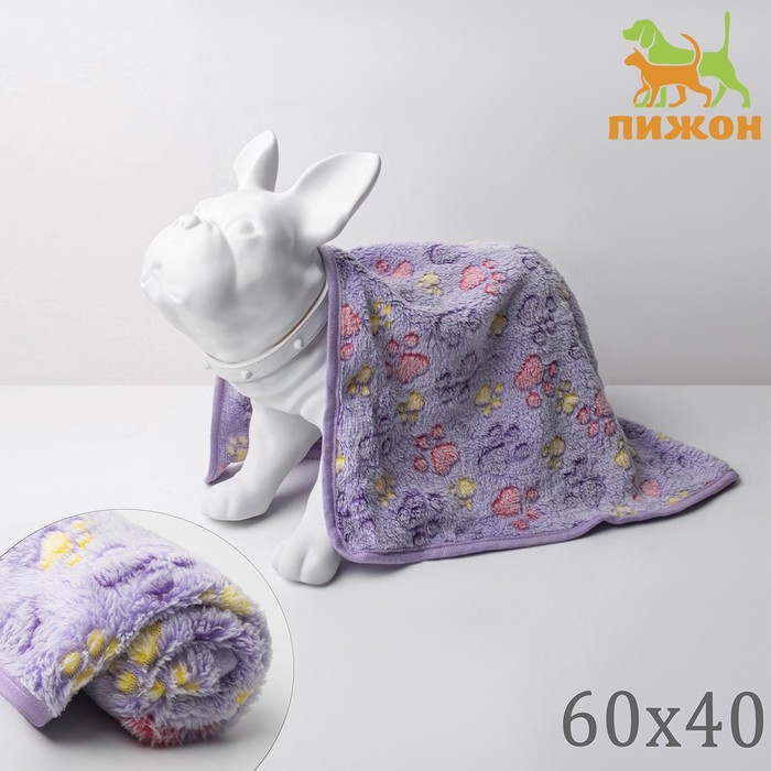 

Плед для животных Пижон С любовью, 60 х 40 см, сиреневый