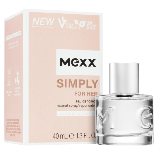 Туалетная вода Женская Mexx Simply For Her 40мл mexx pure for him