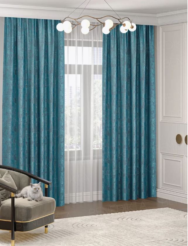 

Шторы интерьерные BENEDIKTA тиффани 400x240см, 4м
