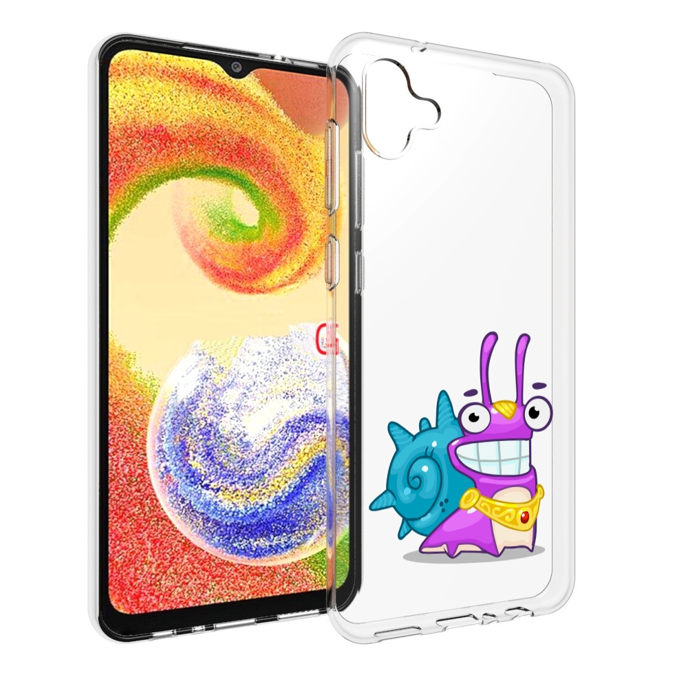 

Чехол MyPads улитка-принц для Samsung Galaxy A04, Прозрачный, Tocco