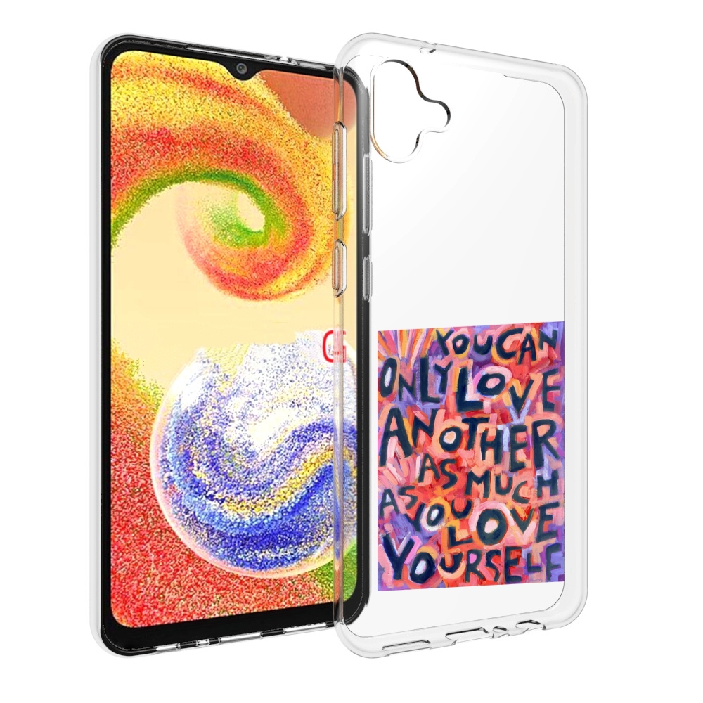

Чехол MyPads ты-можешь-только-любить для Samsung Galaxy A04, Прозрачный, Tocco