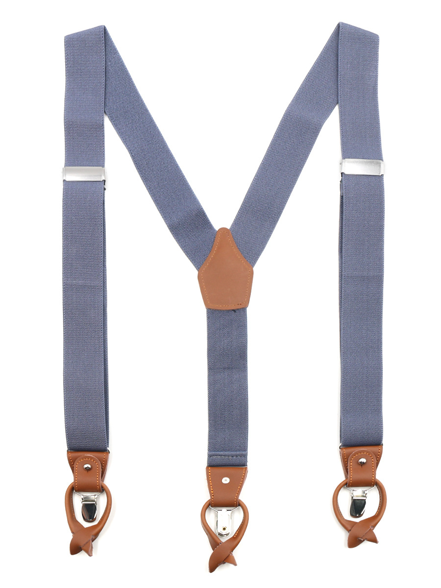 Подтяжки унисекс GENTLETEAM Suspenders-3 голубые