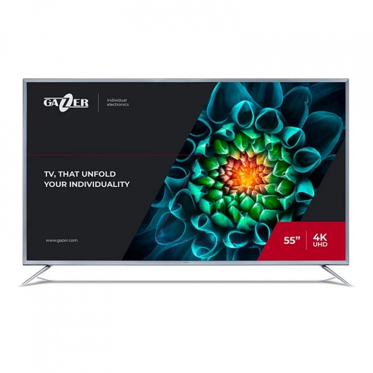 

Телевизор Gazer TV55-US2G, 55"(140 см), UHD 4K, Черный, TV55-US2G