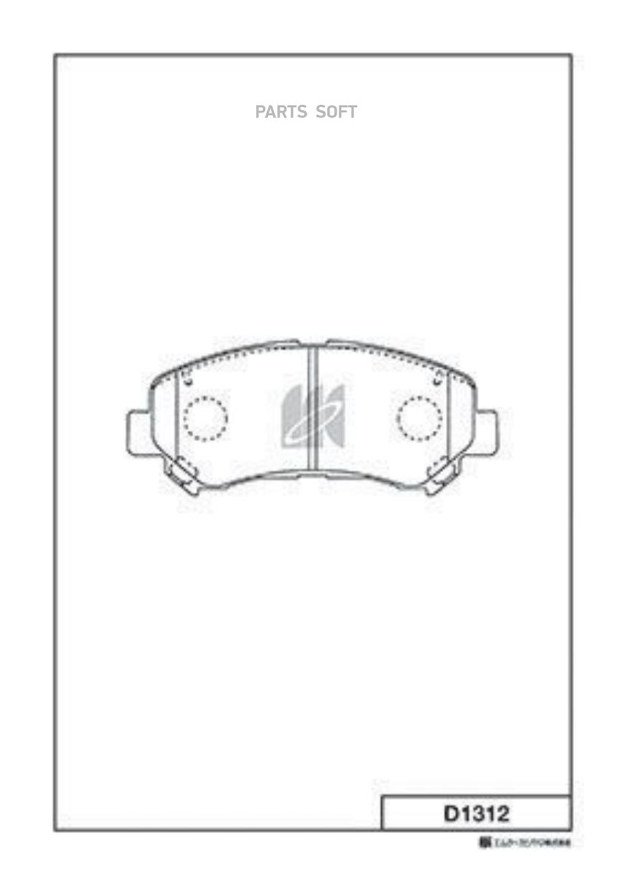 

Колодки дисковые передние\ Nissan Qashqai/X-trail all 07>/Maxima 09-11 D1312-01