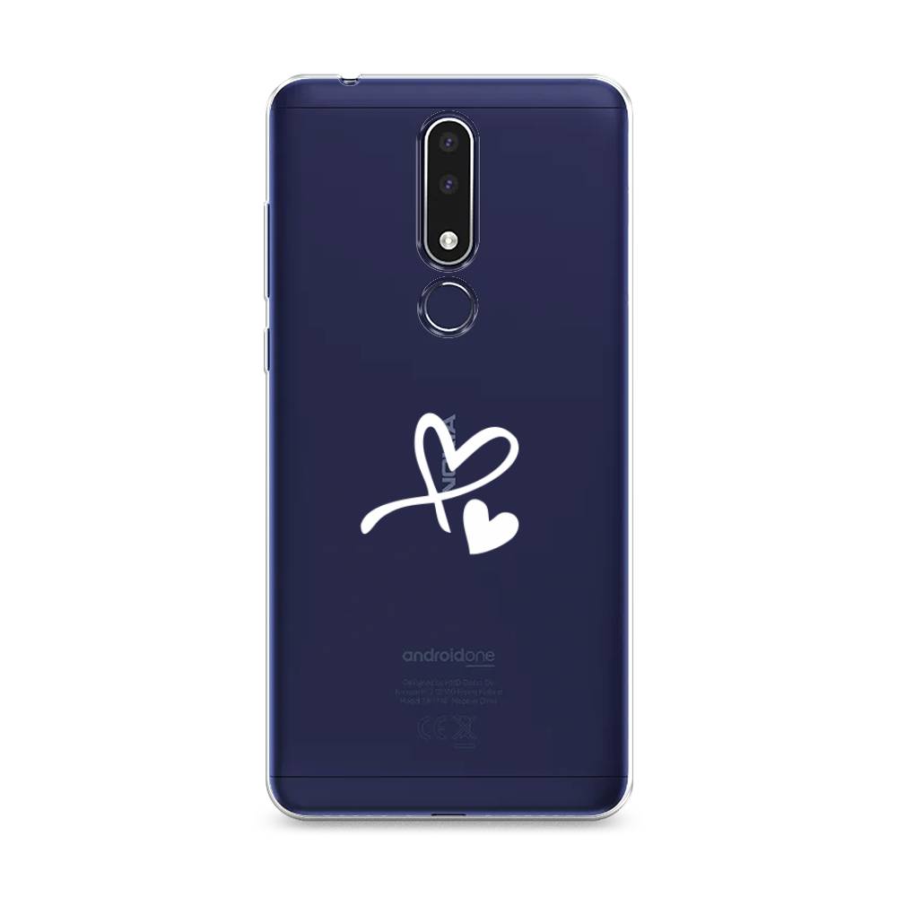 

Чехол Awog на Nokia 3.1 Plus / Нокиа 3.1 Plus "Сердечко минимализм", Белый, 122850-6
