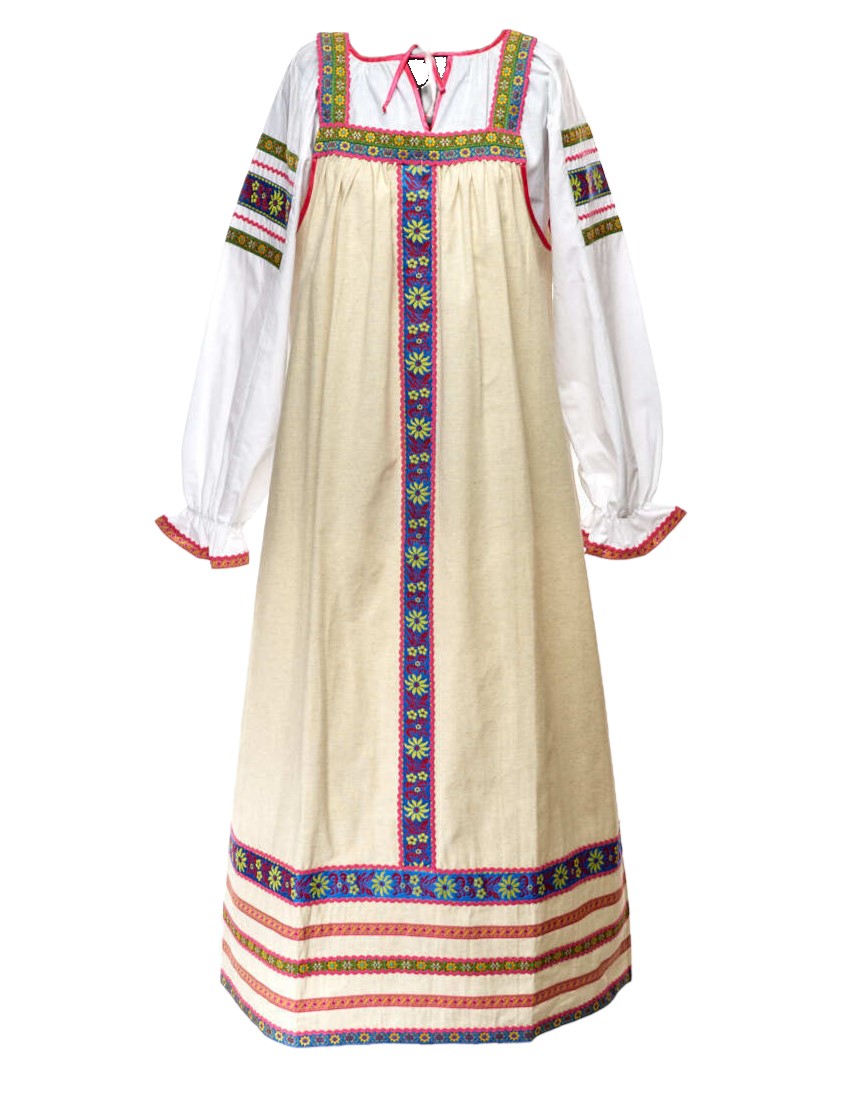 

Сарафан "Маруся" детский (Цв: Бежевый Размер: 98), MARCH