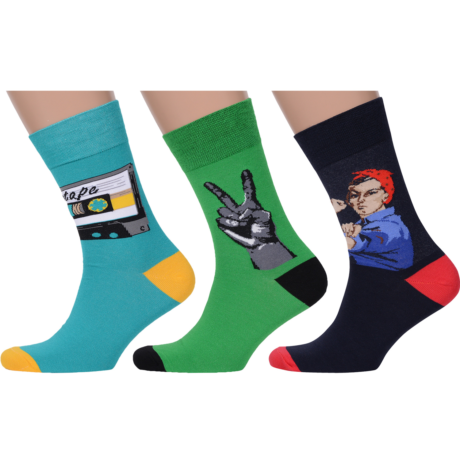 

Комплект носков мужских MoscowSocksClub msk3-М35 разноцветных 29, msk3-М35