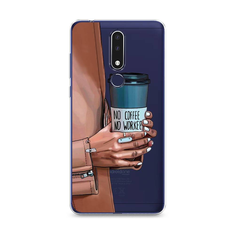 

Чехол Awog на Nokia 3.1 Plus / Нокиа 3.1 Plus "No coffee", Коричневый;серый, 122850-7