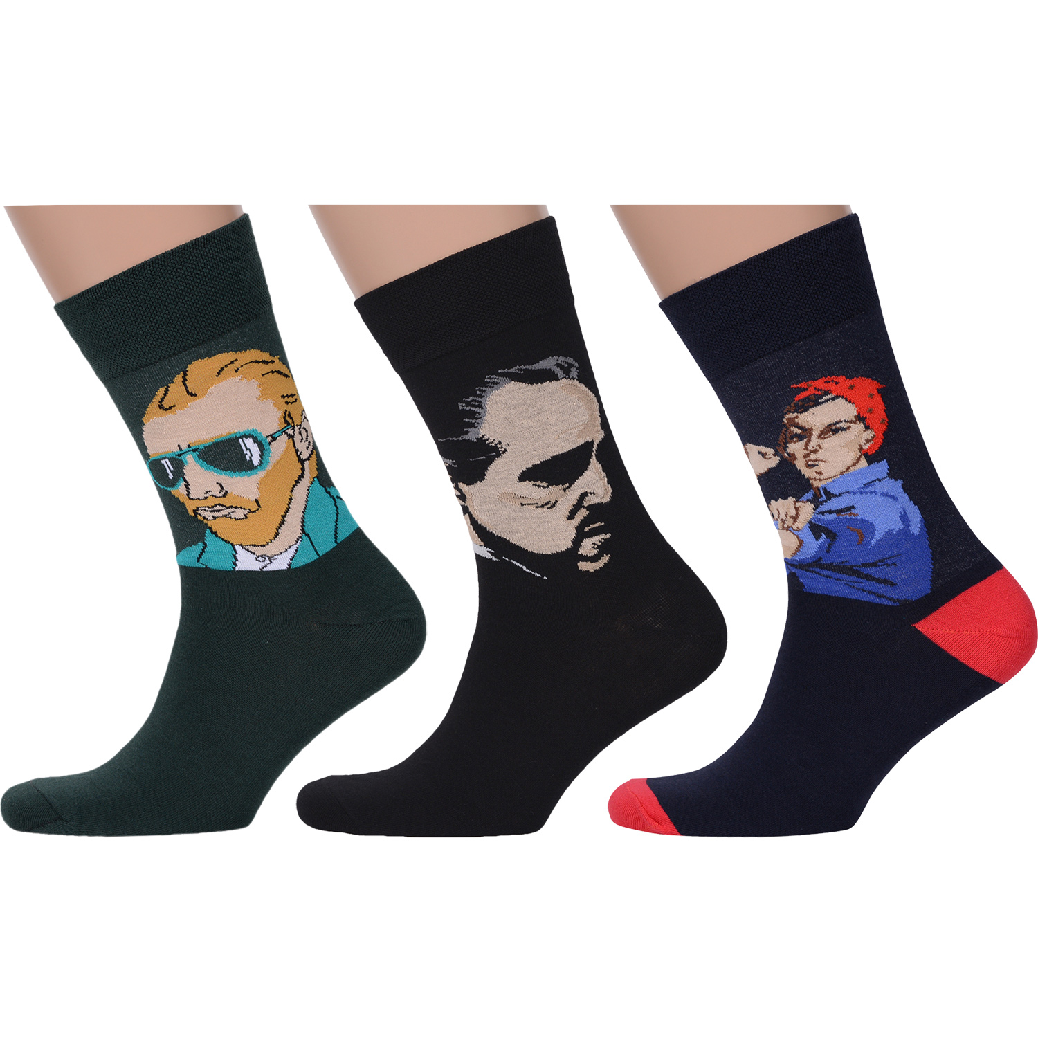 

Комплект носков мужских MoscowSocksClub msk3-М35 разноцветных 25, msk3-М35
