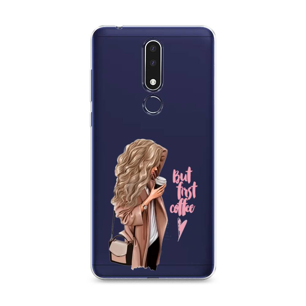 

Чехол Awog "Девушка с кофе" для Nokia 3.1 Plus
