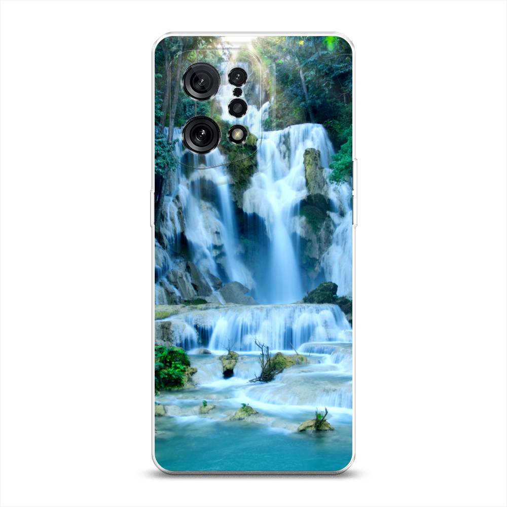 

Чехол Awog на Oppo Find X5 "Водопад 8", Разноцветный, 259750-4
