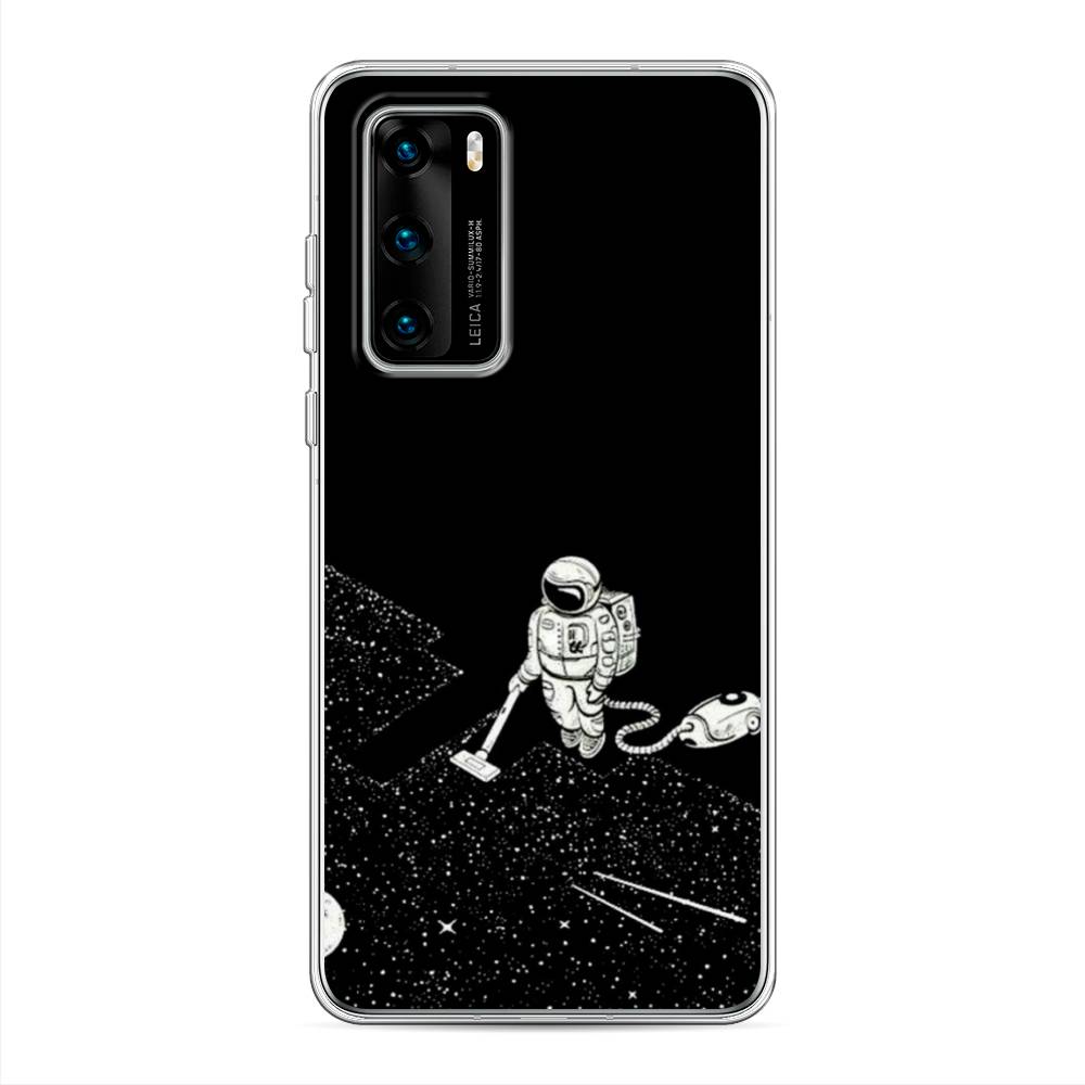 фото Чехол awog "космонавт с пылесосом" для huawei p40