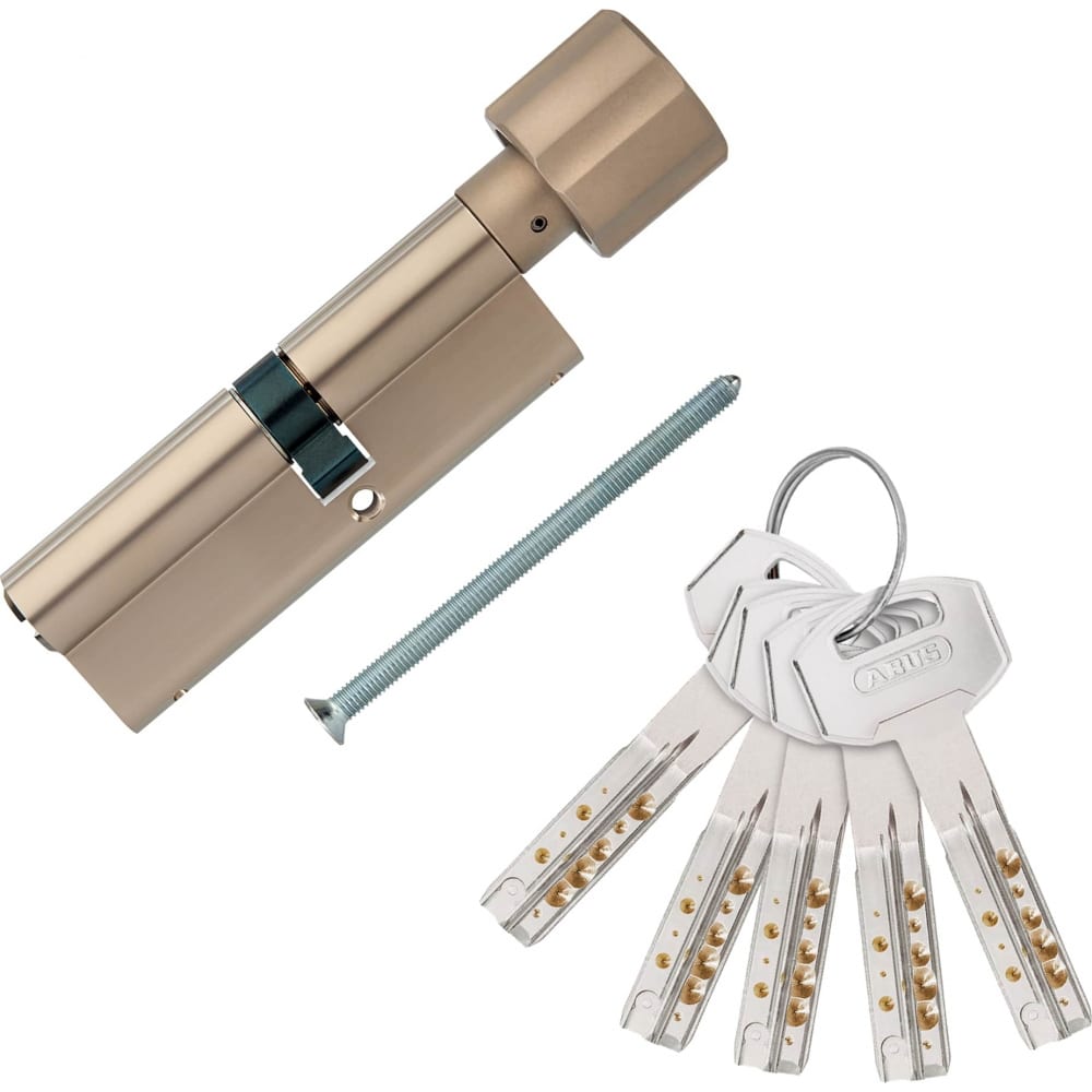 

Европрофильный цилиндр ABUS D12R430 ключ/вертушка 35-45 (80 мм) NI 5 key 29231, Серебристый