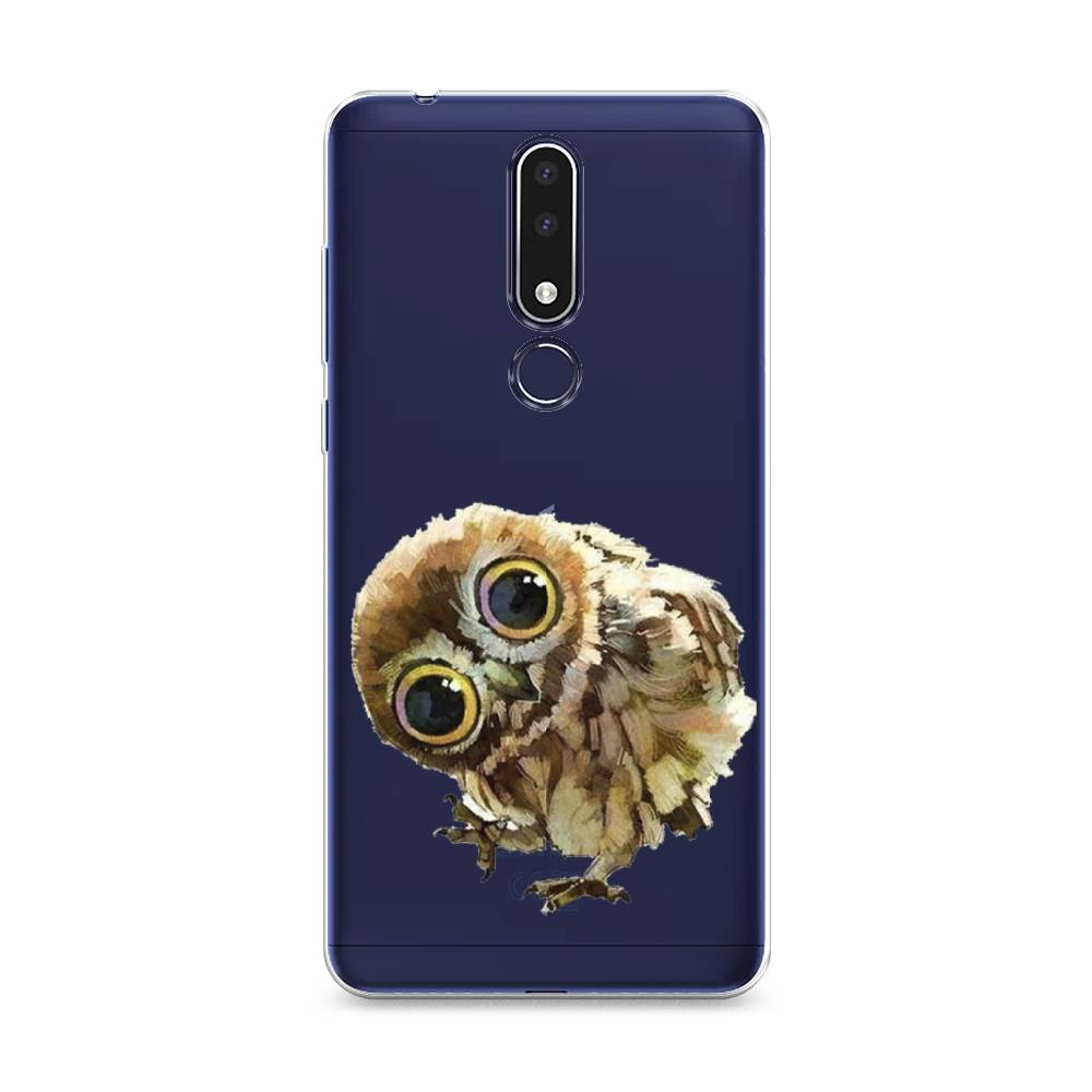 

Чехол Awog на Nokia 3.1 Plus / Нокиа 3.1 Plus "Любопытный совенок", Коричневый;белый;прозрачный, 122850-1