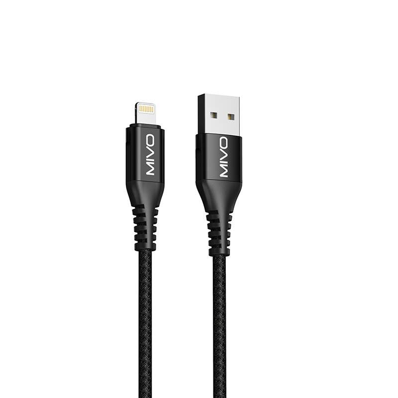 Кабель lightning - usb Mivo MX-41L 1 м черный