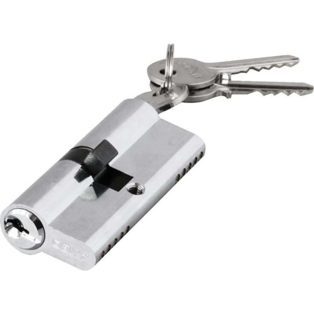 фото Цилиндр замка anbo 2200 ключ/ключ, английский, 3 ключа, никель, 35х35 мм l4213