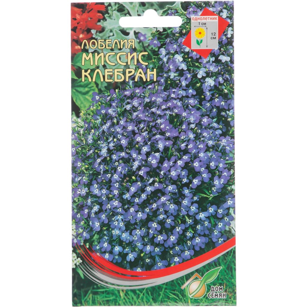 

Семена лобелия Дом семян Миссис Клебран 48403 1 уп., Миссис Клебран