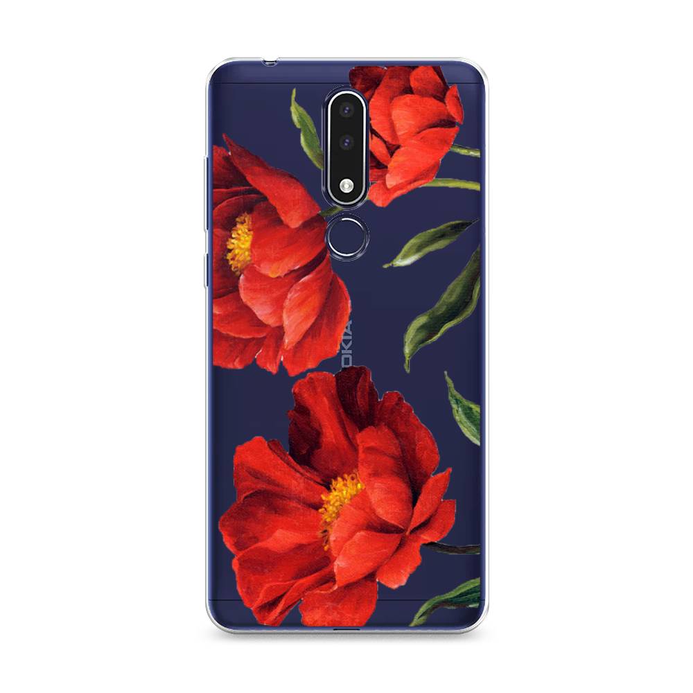 

Чехол Awog на Nokia 3.1 Plus / Нокиа 3.1 Plus "Красные маки", Красный, 122850-8