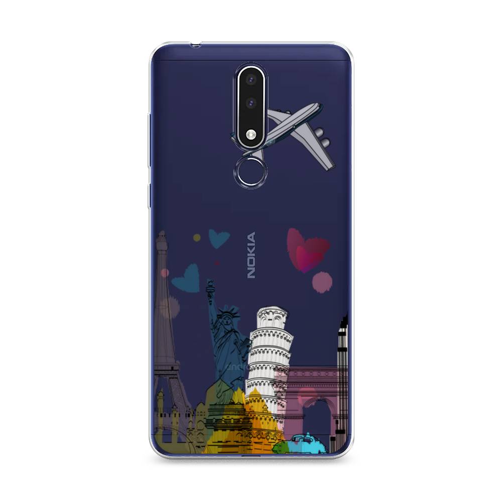 

Чехол Awog на Nokia 3.1 Plus / Нокиа 3.1 Plus "Самолет путешествий", Желтый, 122850-10
