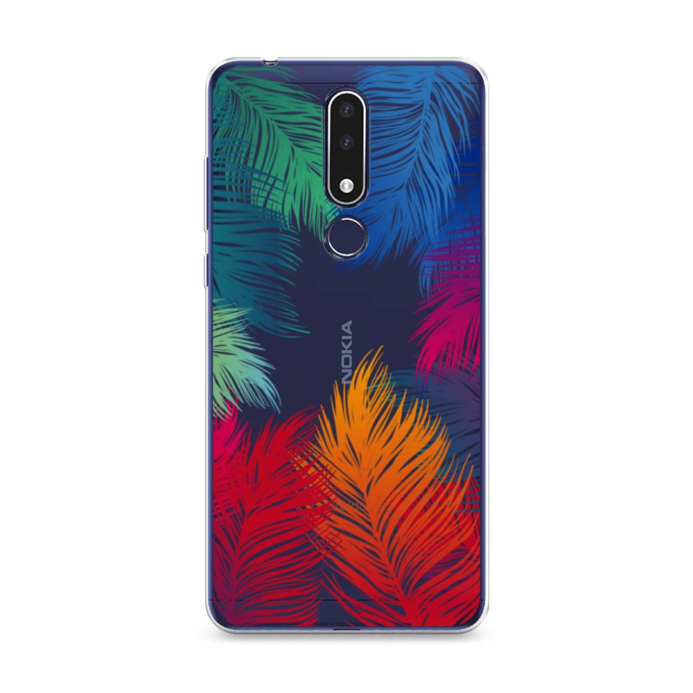 фото Чехол awog "рамка из перьев" для nokia 3.1 plus