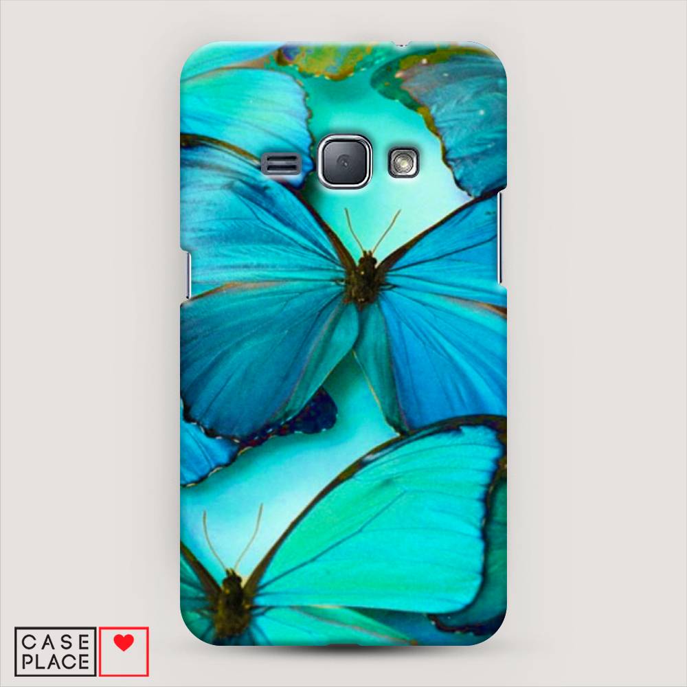 фото Чехол awog "неоновые бабочки" для samsung galaxy j1 2016