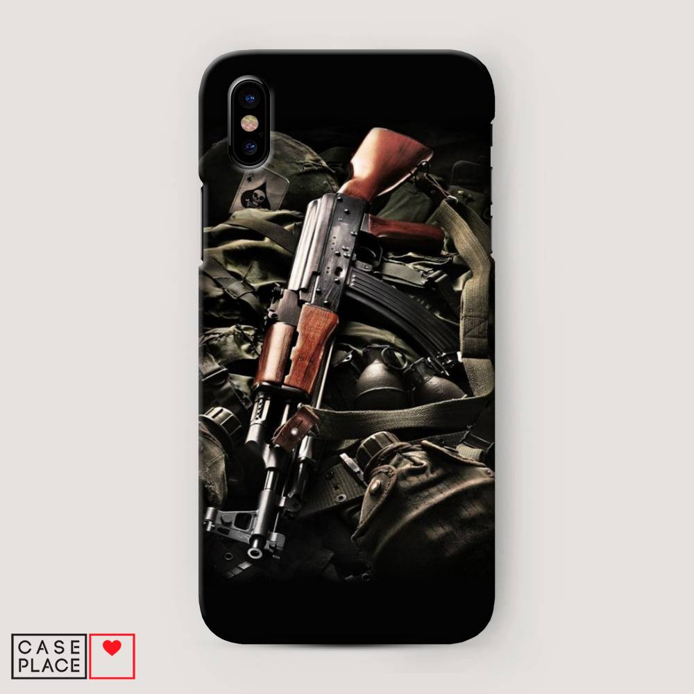 

Пластиковый чехол "Автомат" на Apple iPhone XS Max (10S Max), 11920-4