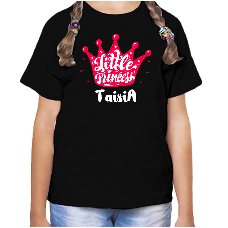 

Футболка девочке черная 34 р-р little princess таисия, Черный, fdd_little_princess_Taisiya