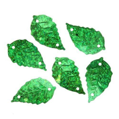 

Пайетки Astra&Craft 'листочки', 13*25 см, 10 г (50104 зеленый голограмма), 10 упак