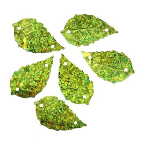 

Пайетки Astra&Craft 'листочки', 13*25 см, 10 г (50105 светло-зелёный голограмма), 10 упак