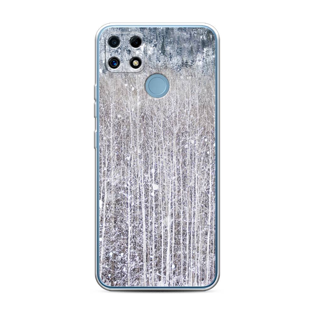

Чехол для Oppo Realme C25/C25s "Снежный лес", Бежевый;серый;белый, 256950-5