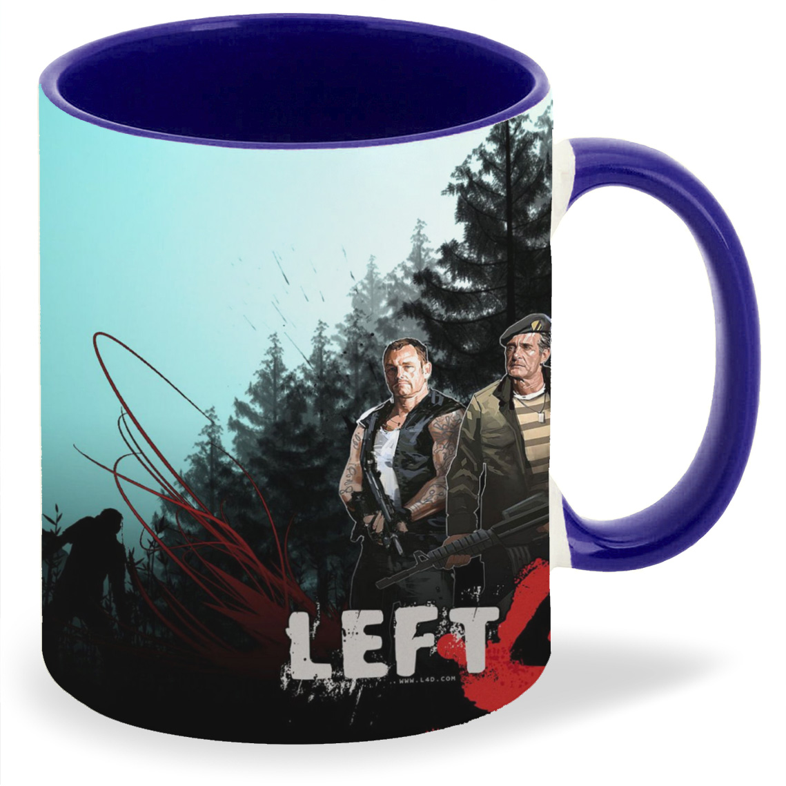 

Кружка CoolPodarok Left 4 Dead Солдаты Деревья Силуэты, Left 4 Dead Солдаты Деревья Силуэты