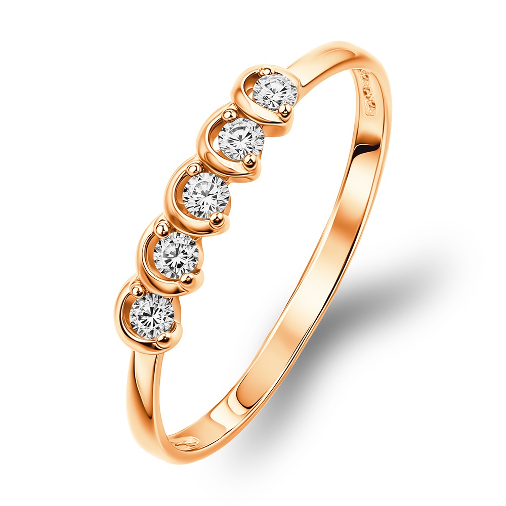

Кольцо из золота р. , 585Gold 301011712, фианит, 301011712