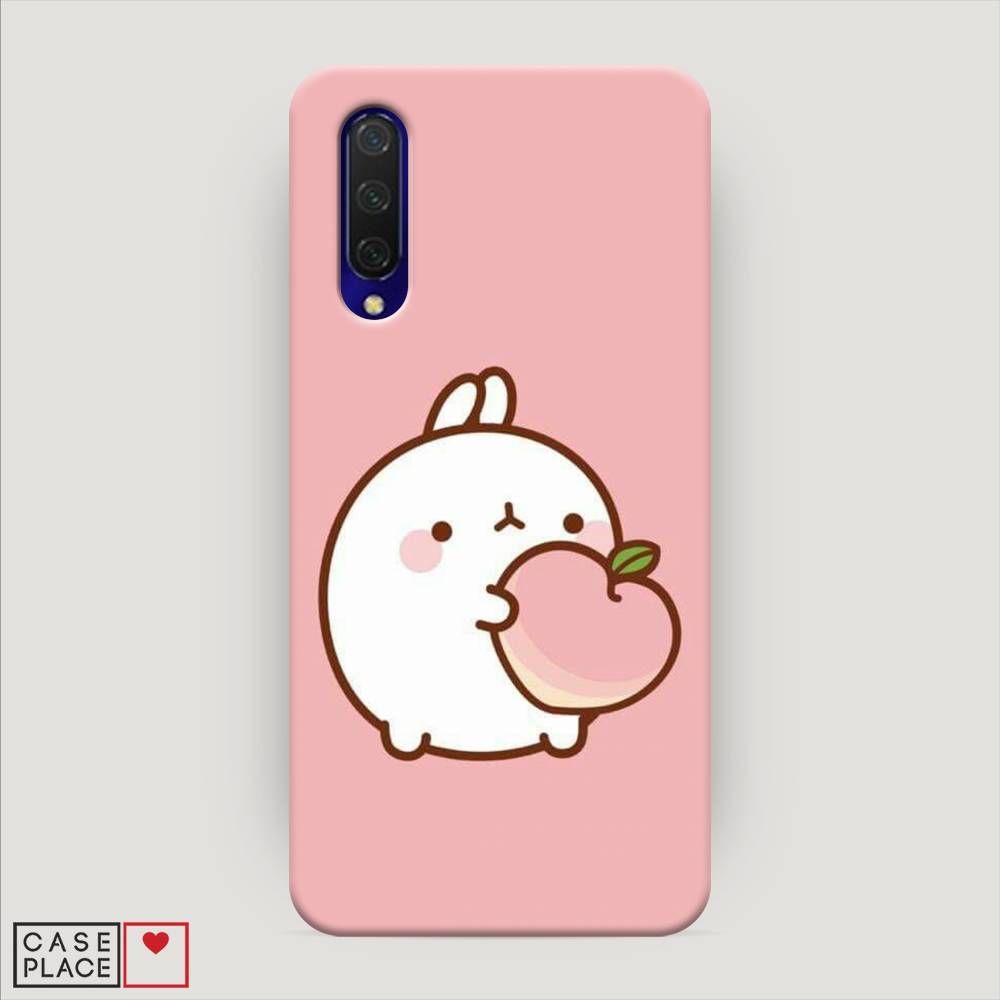 

Пластиковый чехол "Кролик с персиком" на Xiaomi Mi A3 Lite, 36220-1