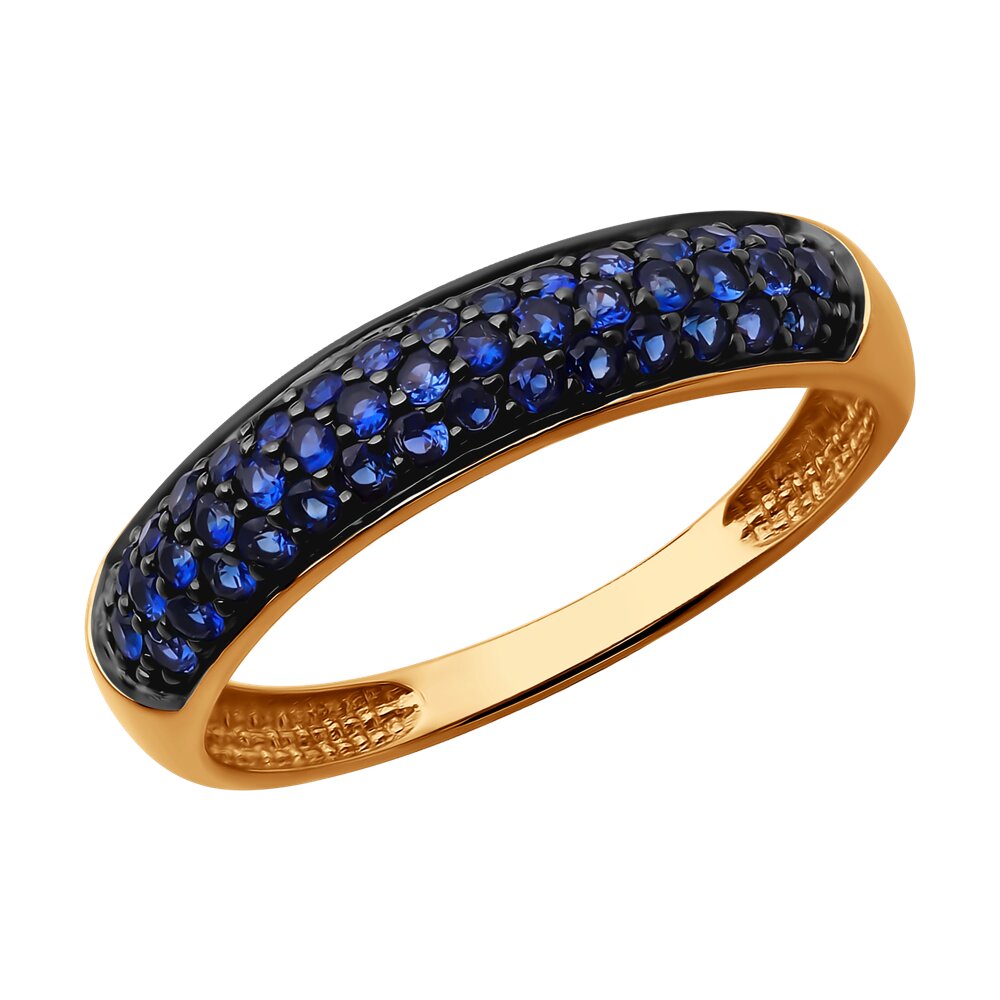 

Кольцо из красного золота р.  Diamant 51-210-02498-1, сапфир, 51-210-02498-1
