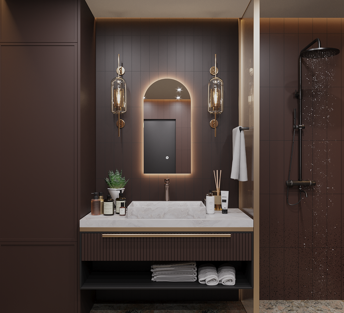 Зеркало для ванной Alias Медея 70*30 с тёплой LED-подсветкой