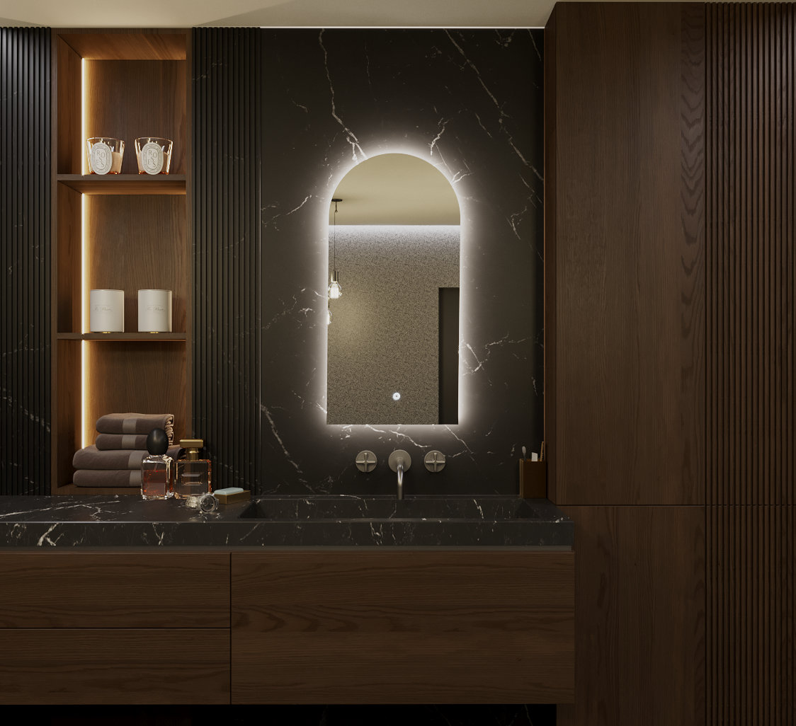 Зеркало для ванной Alias Медея 120*60 с нейтральной LED-подсветкой