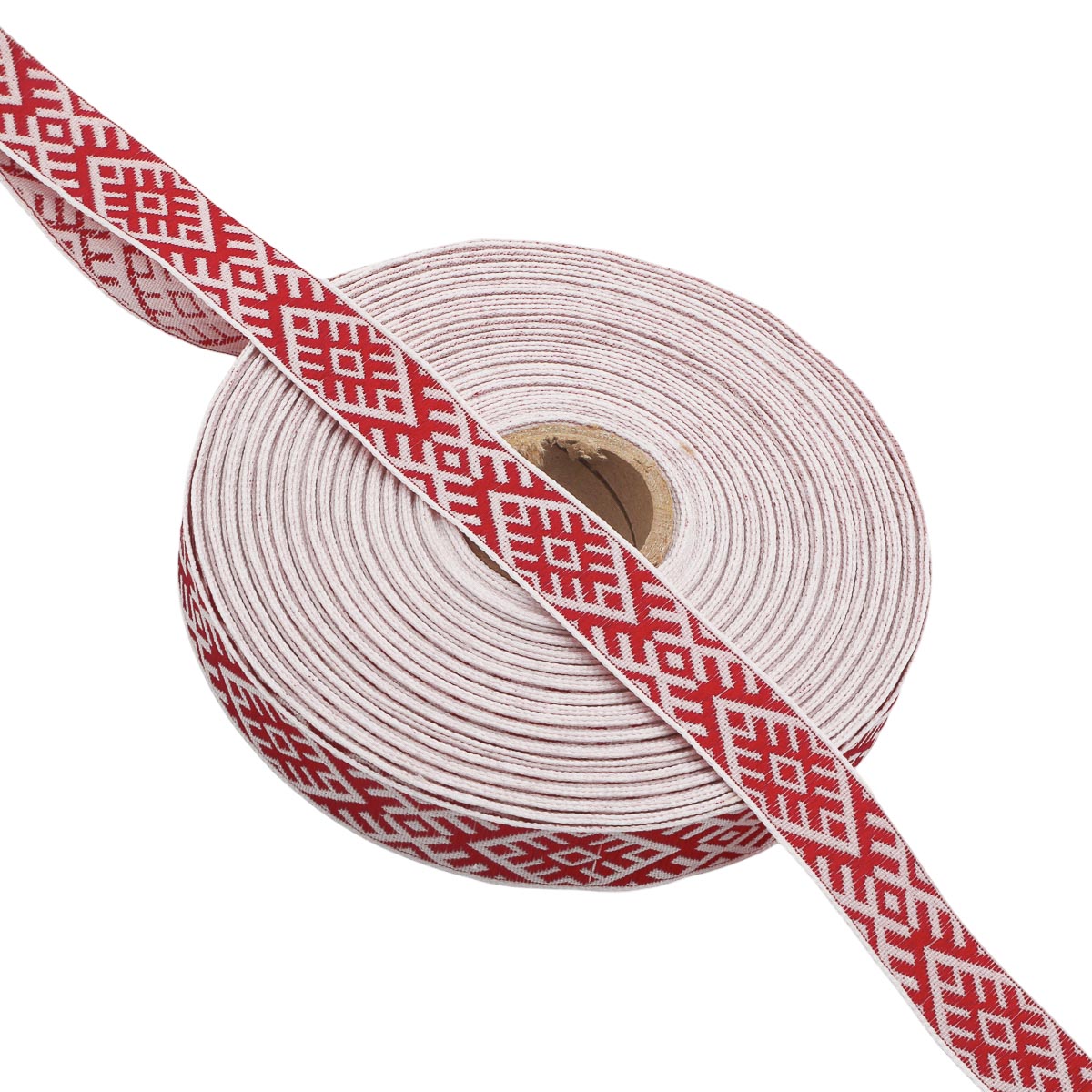 

Лента 'Красная лента' 'Славянский орнамент Оберег', С3771Г17, рис.9227, 18мм*25м, Разноцветный