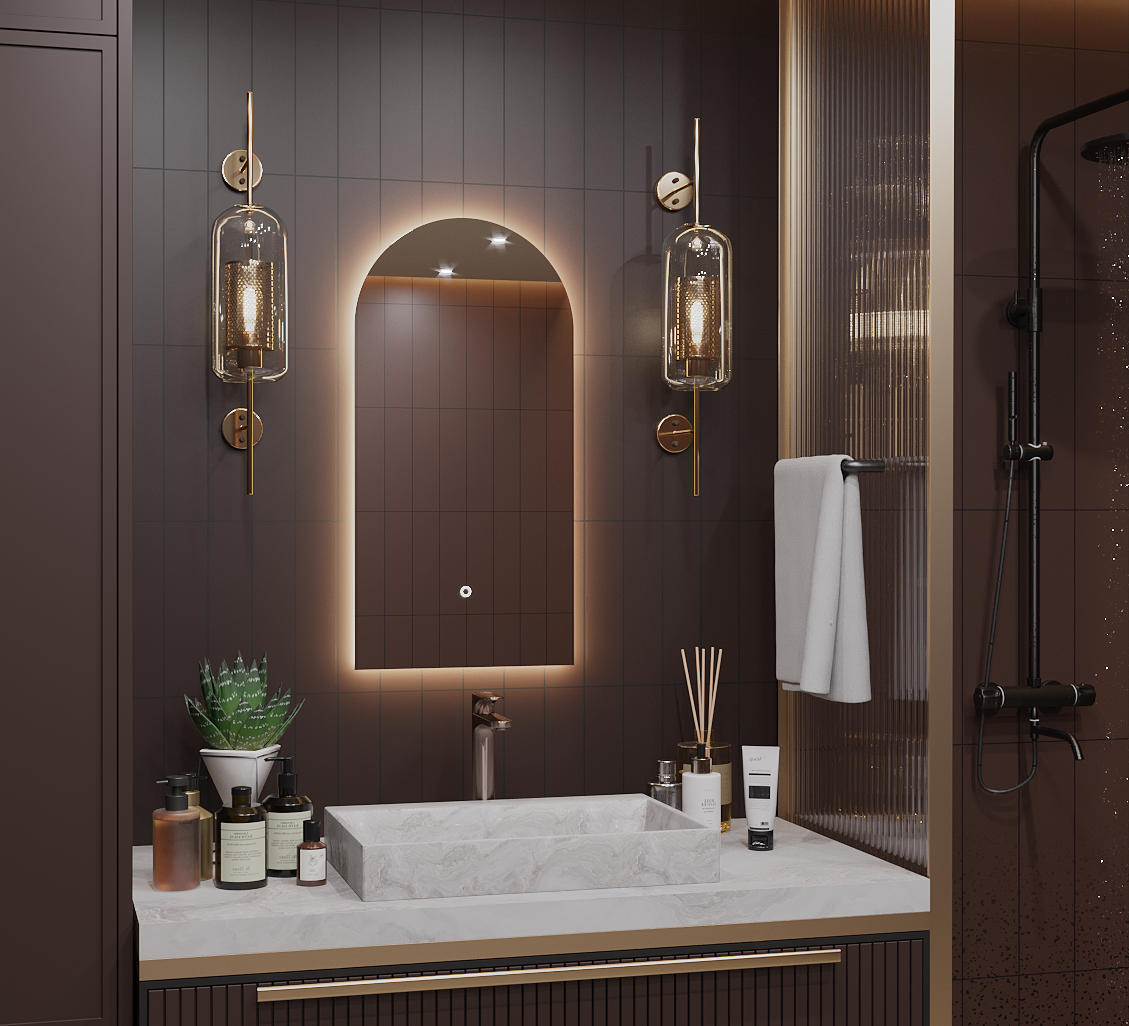 Зеркало для ванной Alias Медея 100*55 с тёплой LED-подсветкой