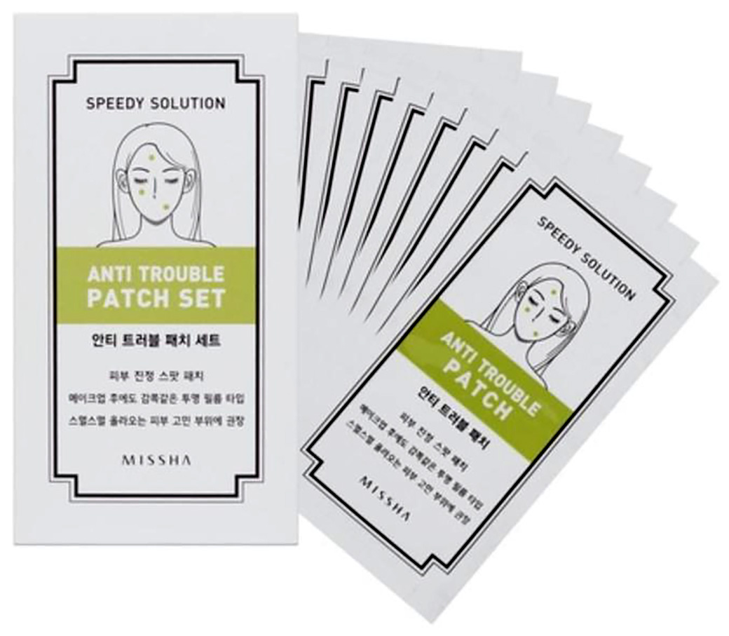 фото Патч для лица (набор) missha speedy solution anti trouble patch set 7344451