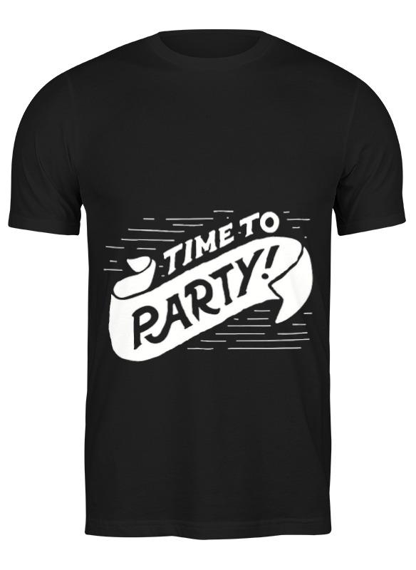 

Футболка мужская Printio Party черная M, Черный, Party